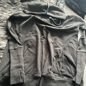 Sweaty Betty Gray Funnel-Neck Sweatshirt